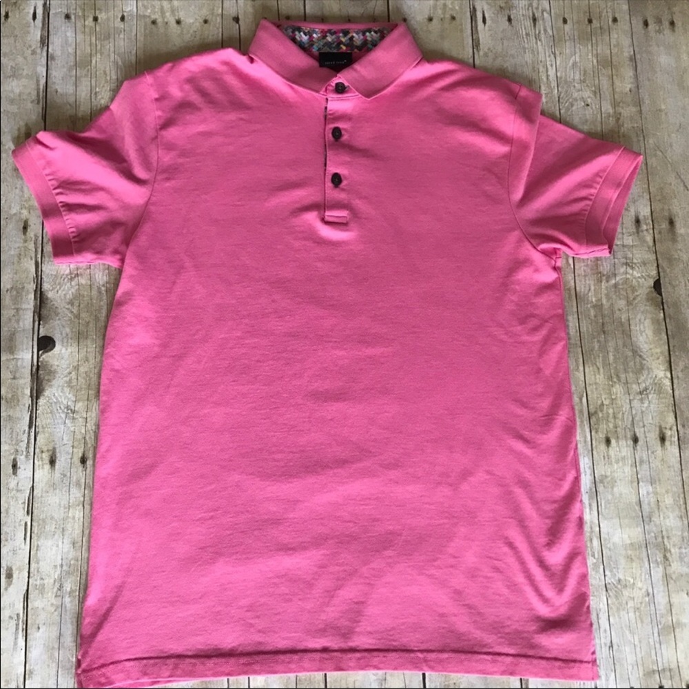 Jared Lang Short Sleeve Men's Pink Polo